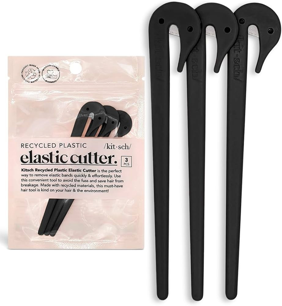 Kitsch Elastic Hair Tie Cutter Tool - Ponytail Cutter for Kids, Toddlers | Hair Tie Remover with ... | Amazon (US)