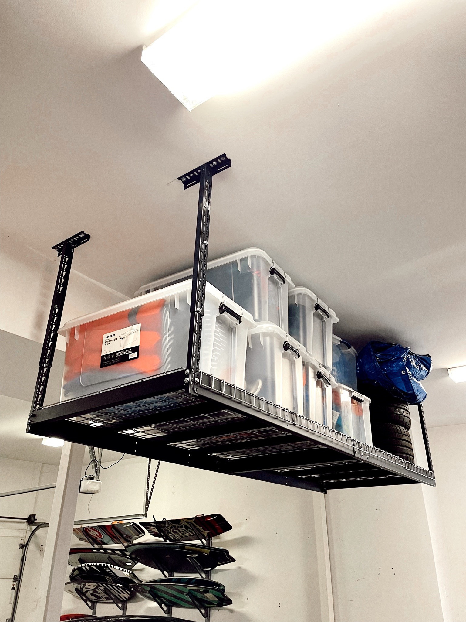 Overhead garage storage on MAJOR SALE! Ordering ours to install at the new house! It saves our garage! 

#LTKGiftGuide #LTKsalealert #LTKhome