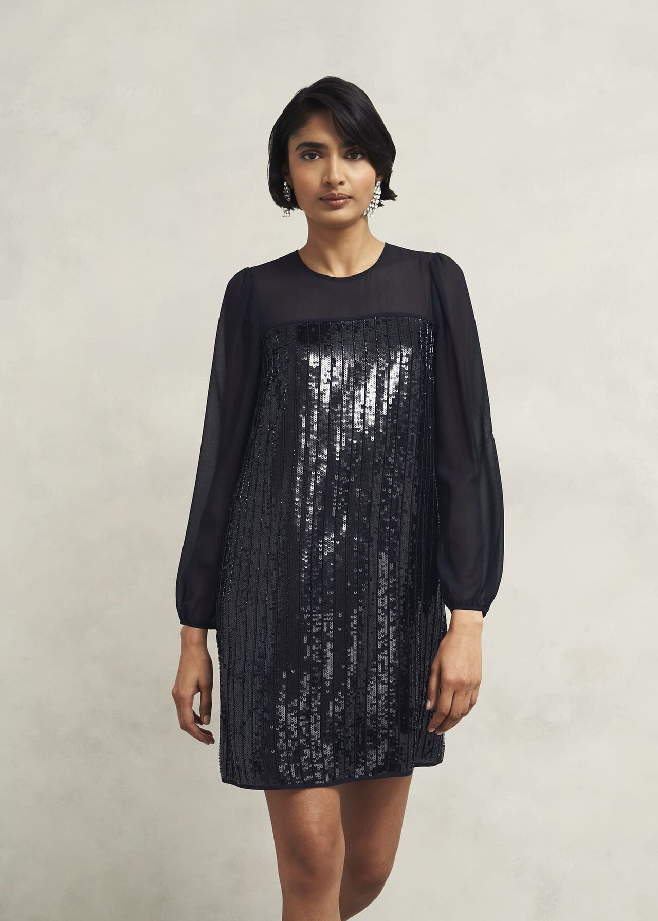 Zariah Sequin Dress | Hobbs US | | Hobbs