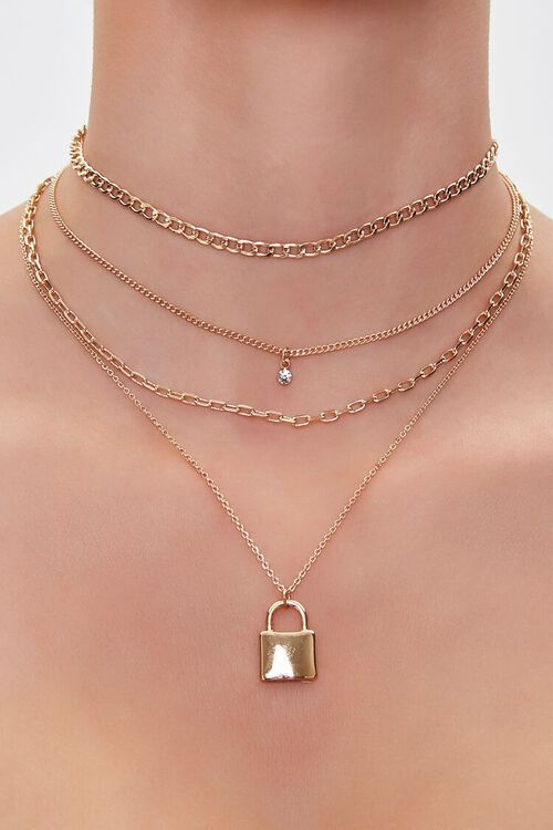 Lock Pendant Layered Necklace | Forever 21 (US)