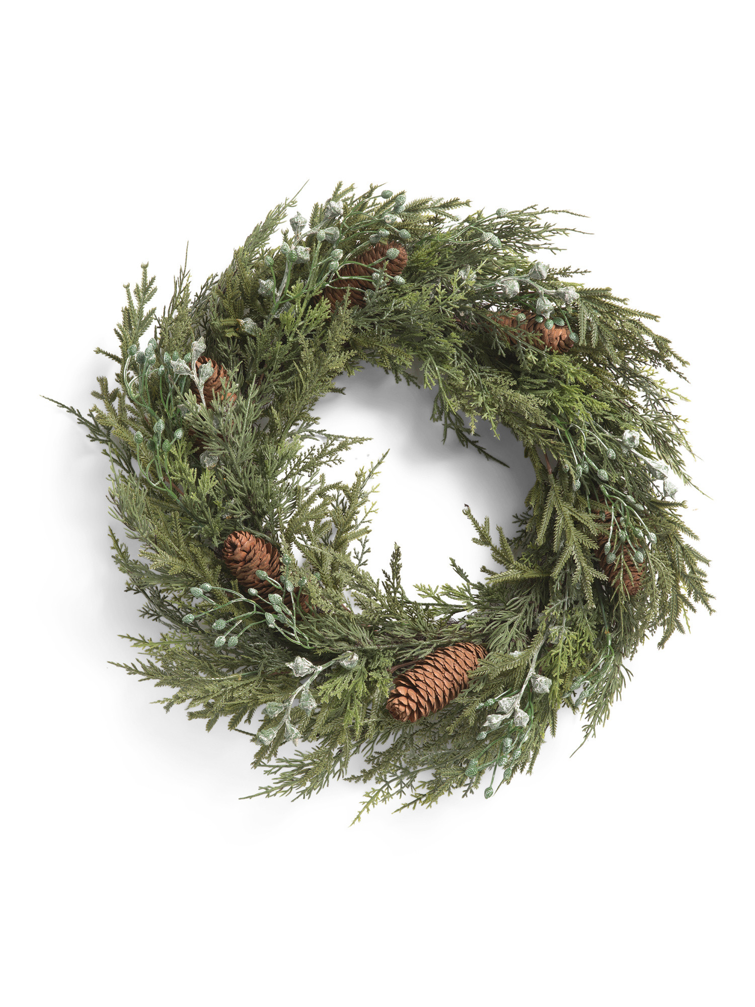 26in Real Touch Pine Wreath | TJ Maxx