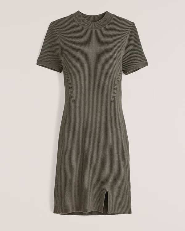 Mockneck Mini Sweater Dress | Abercrombie & Fitch (US)