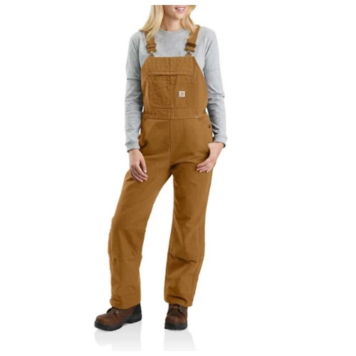 Women's Carhartt Relaxed Fit Washed Duck Insulated Overalls | Scheels