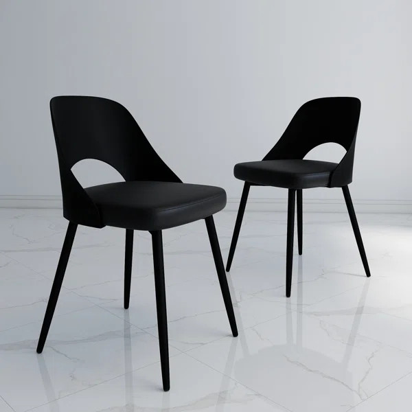 19.9" H Chenille Upholstered Dining Side Chairs (Set Of 4) | Wayfair North America