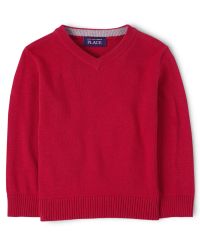 Toddler Boys Long Sleeve V-Neck Sweater | The Children's Place  - CLASSICRED | The Children's Place
