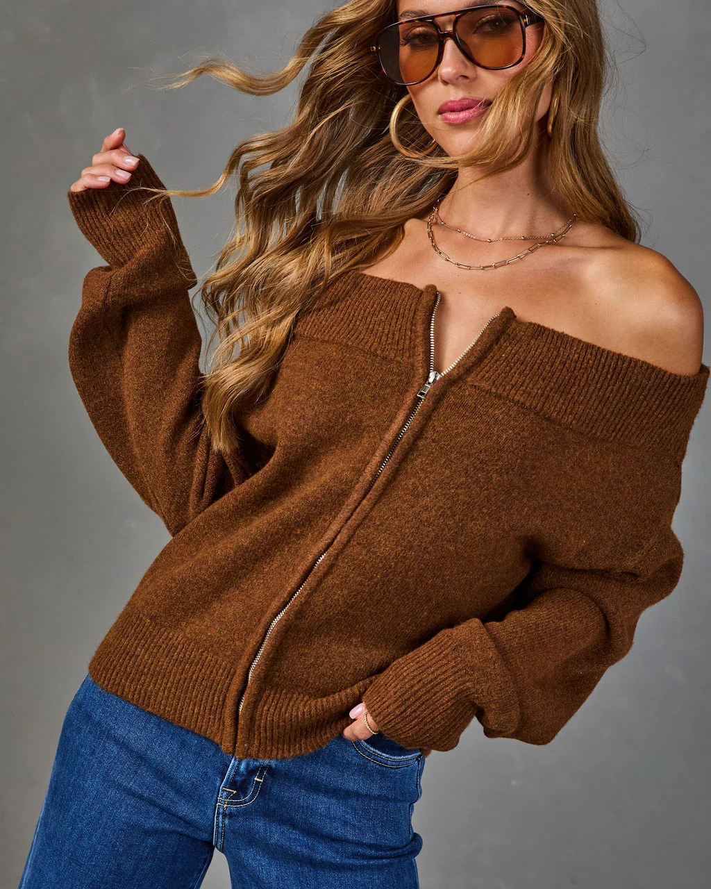 Always Darling Knit Off the Shoulder Sweater | VICI