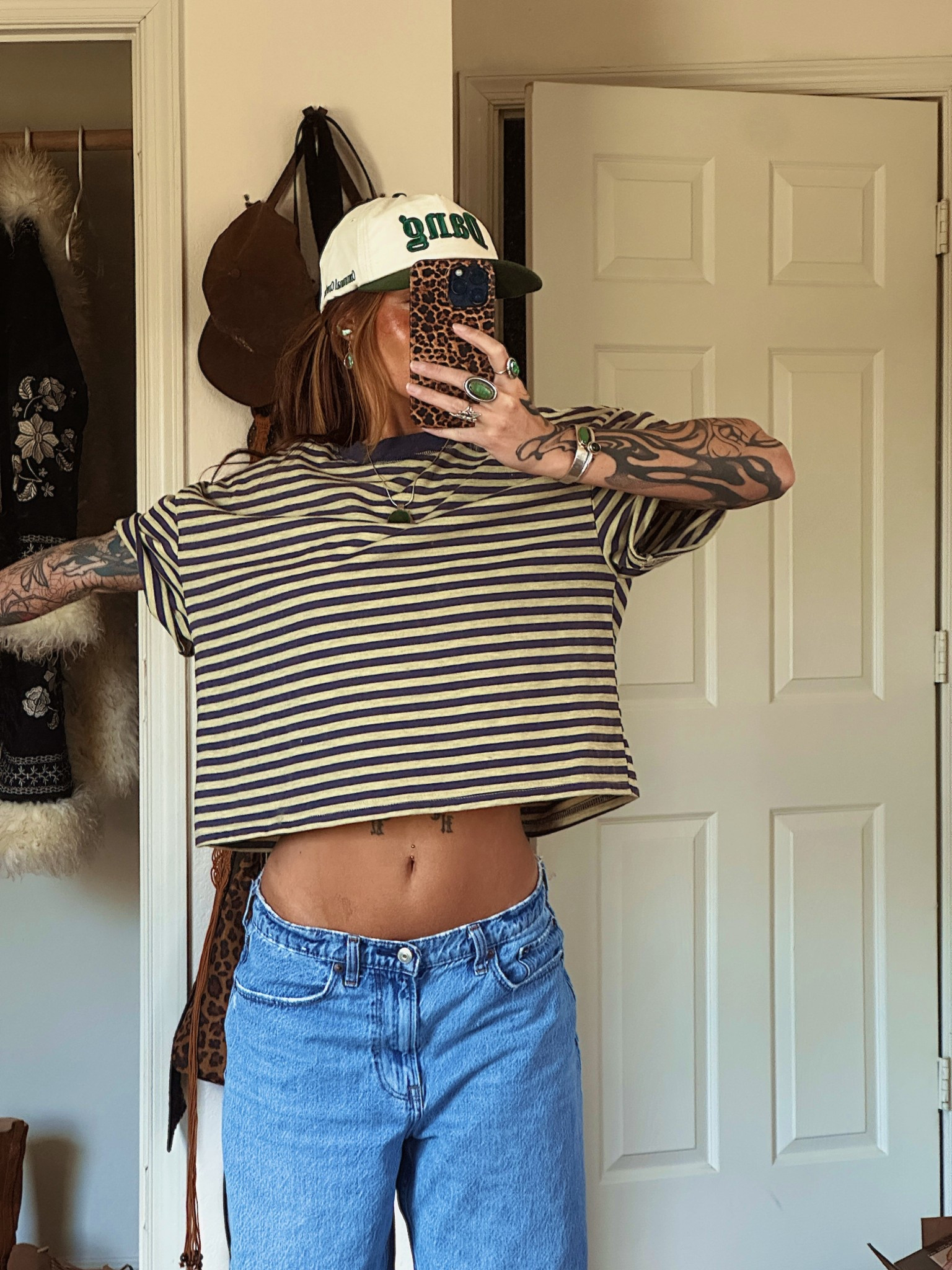 Oversized striped top

• Im wearing a size small
• Hat is Communal Cowboy


#LTKspring #LTKootd