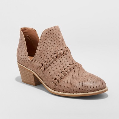 Women's Autumn Braided Cut Out Fashion Boots - Universal Thread™ | Target