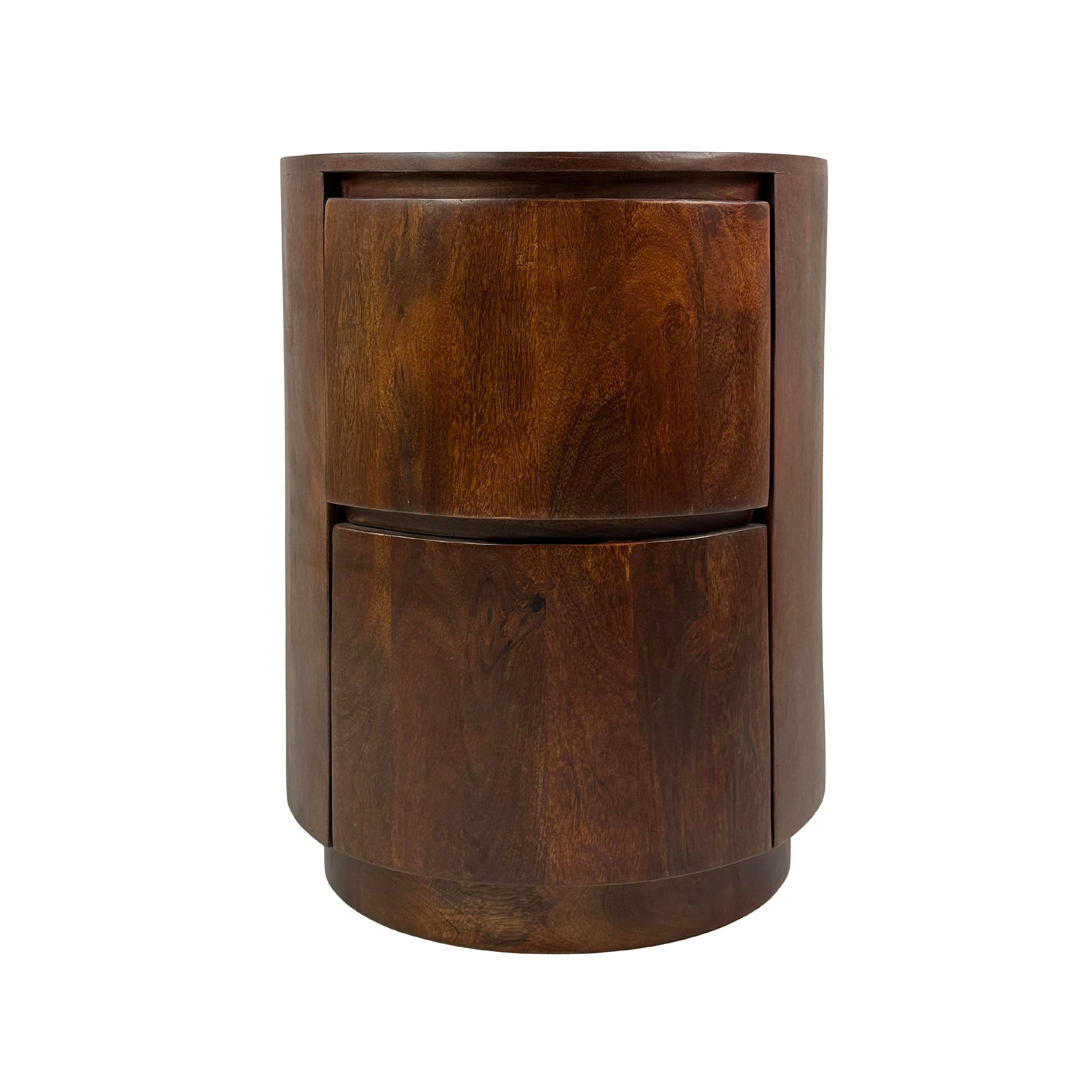 Elegant Brown 18" Wide x 24" High Nightstand with 2-Drawer Storage for Small Spaces | Wayfair North America