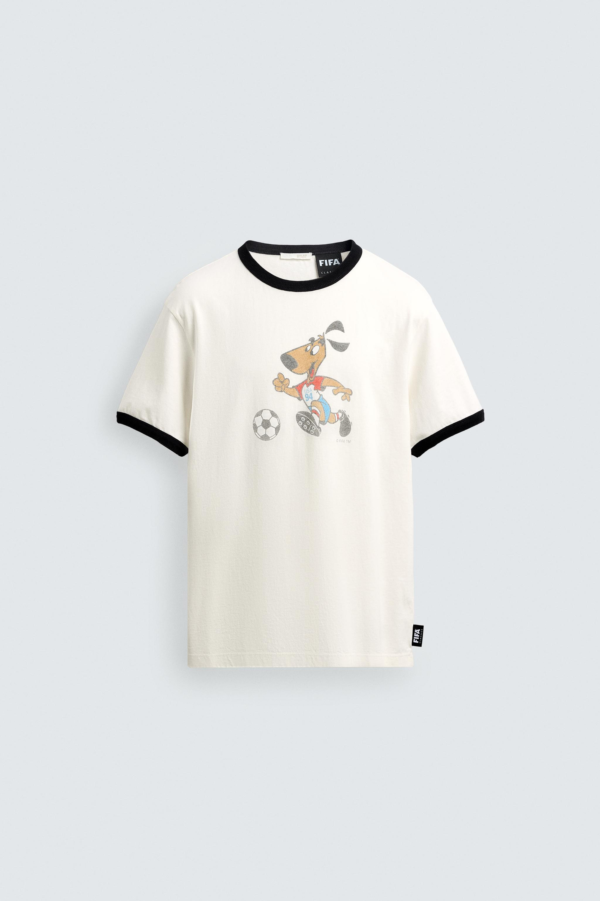 STRIKER USA 94 FIFA WORLD CUP\u2122 FIFA CLASSICS T-SHIRT | Zara UK