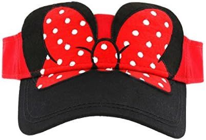 Disney Parks Exclusive Minnie Mouse Bow Visor Hat Adult Size | Amazon (US)