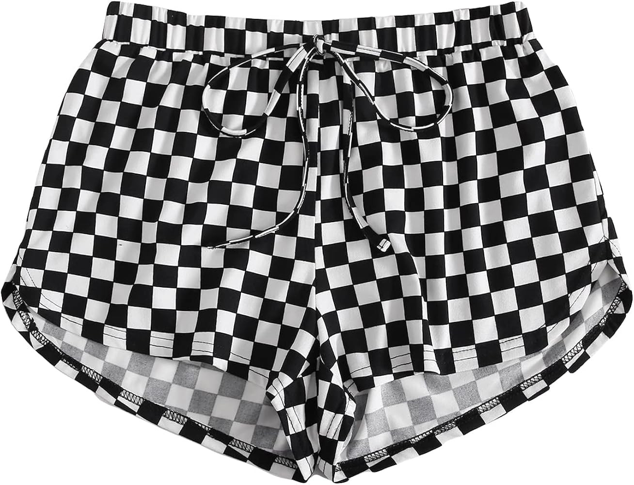 Floerns Women's Cute Dinosaur Print Elastic Drawstring Running Shorts | Amazon (US)