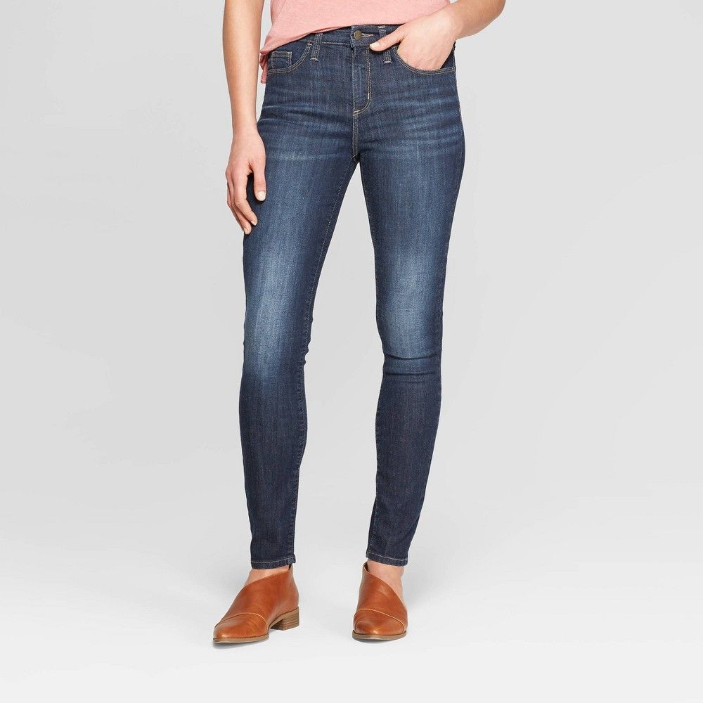 Women's High-Rise Skinny Jeans - Universal Thread Dark Wash 6 | Target