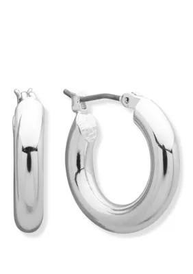 Lauren Ralph Lauren Leeds Small Hoop Earrings, Silver | Belk