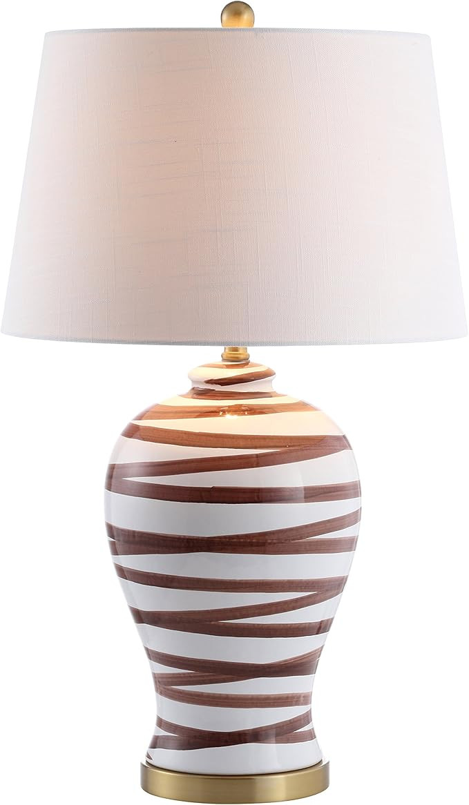 JONATHAN Y JYL3016B Joelie 29" Ceramic LED Table Lamp Contemporary Transitional Bedside Desk Nigh... | Amazon (US)