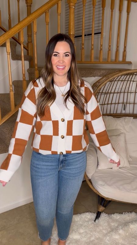 Two cardigans for spring from Amazon perfecto for spring
Wearing a large in both but could have done medium in both. They are both oversized in the large 
Brown checkered cardigan
Blue houndstooth cardigan 


#LTKfindsunder50 #LTKmidsize #LTKstyletip