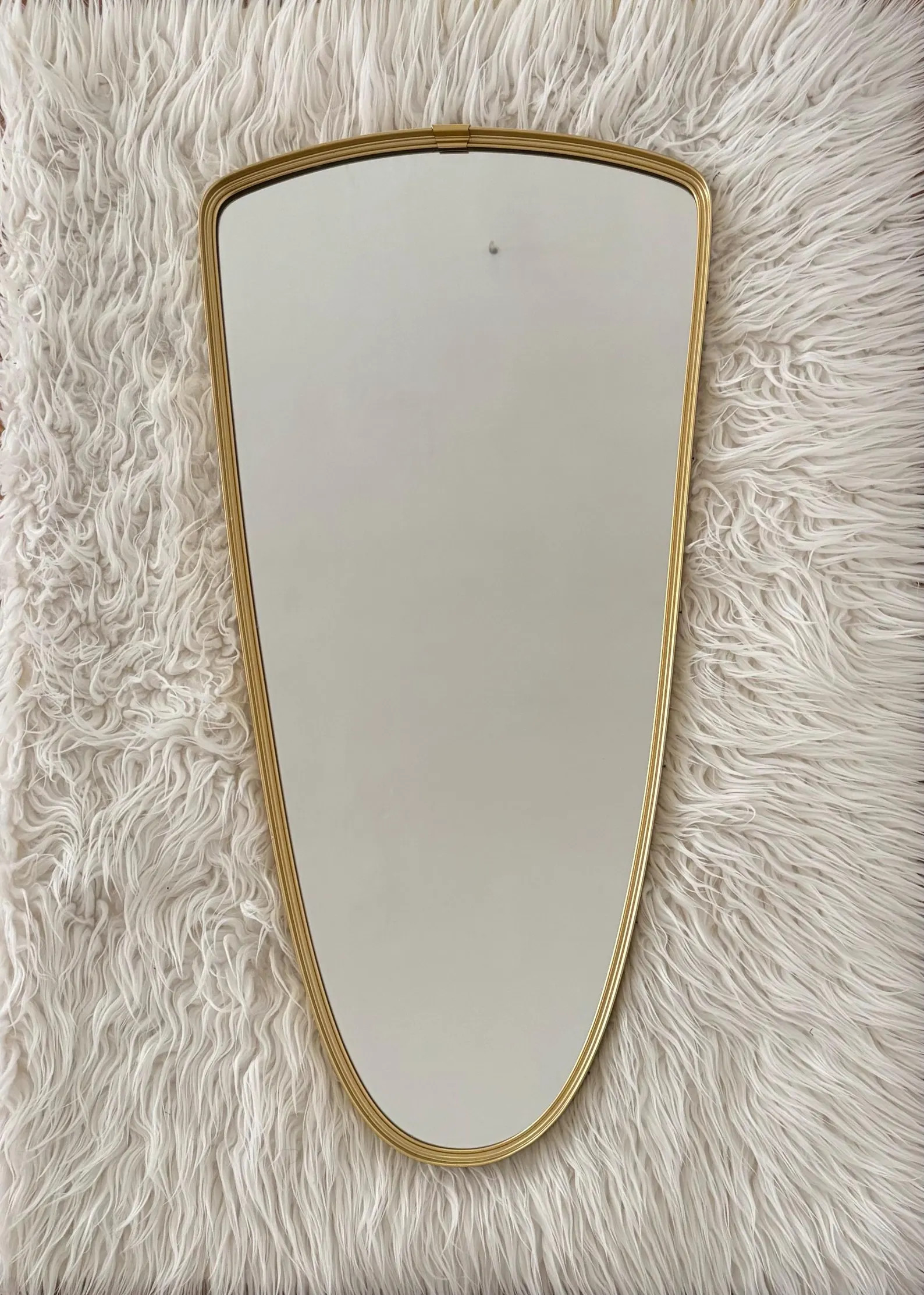 Mid-Century Asymmetrical Rockabilly Brass Wall Mirror, 1950s | Etsy (US)