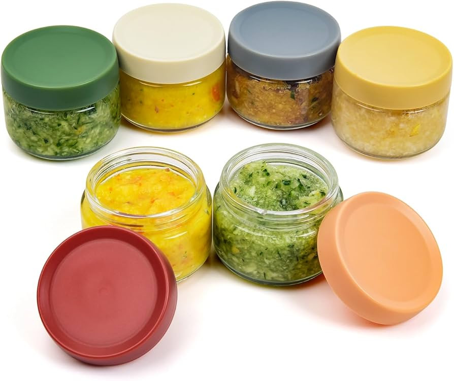 2 oz Glass Dressing Containers To Go Sauce Cups Mini Condiment Dip Jars with Lids Lunch Box Acces... | Amazon (US)
