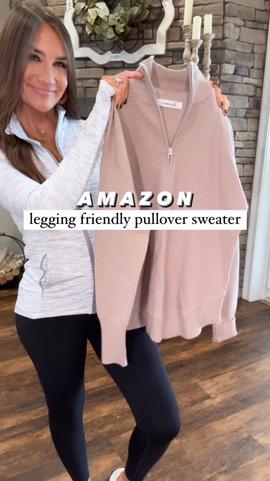 I’ll be buying this pullover in all the colors. 

Size medium in pullover sweater and leggings and small in tunic tee 

#LTKmomlife #LTKSaleAlert #LTKFindsUnder50