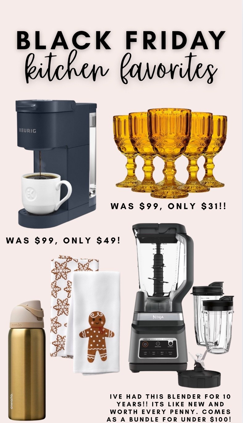 A few kitchen favorites from my Black Friday list 🤩 These colored glasses are on massive sale and come in a few colors, and my blender of 10+ years is under $100!! Everything is rounded up here. 

#LTKCyberWeek #LTKHome #LTKHoliday