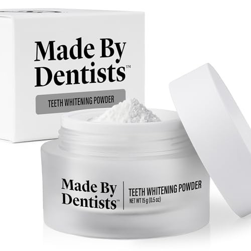 Made by Dentists Professional Teeth Whitening Powder - Remineralizing Hydroxyapatite Tooth Powder Formula with Pap, and Diamond Pwdr - Non-Abrasive Stain Remover for Instant Results | Amazon (US)