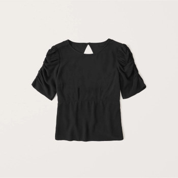 Puff-Sleeve Printed Tee
					



		
	



	
		Exchange Color / Size
	


	

	

	
		


  $49
  		$49... | Abercrombie & Fitch (US)