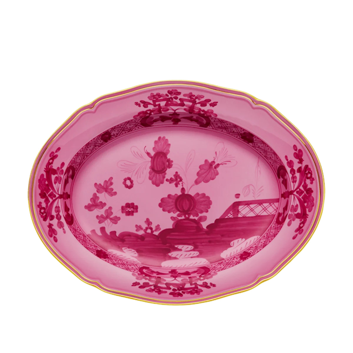 Oriente Italiano Large Oval Platter in Porpora | Over The Moon