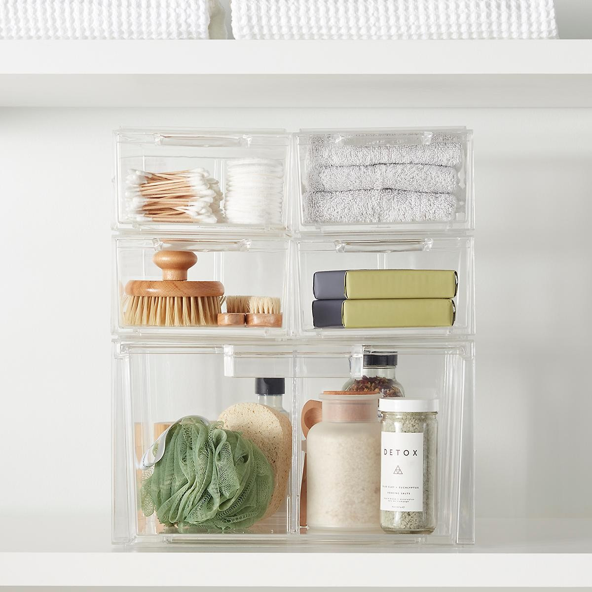 Clear Stackable Sweater Drawer | The Container Store