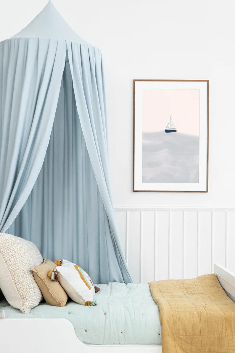 Sailing Boat Printable Wall Art, Muted Sailboat Nursery Printable, Nautical Nursery Decor, Sailbo... | Etsy (US)