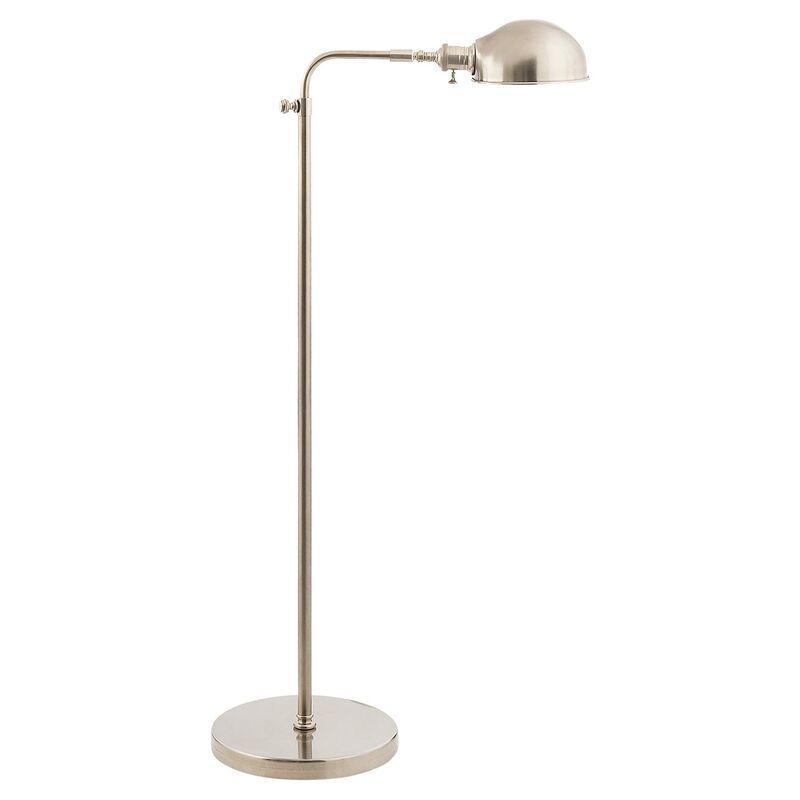 Old Pharmacy Floor Lamp, Antique Nickel | One Kings Lane