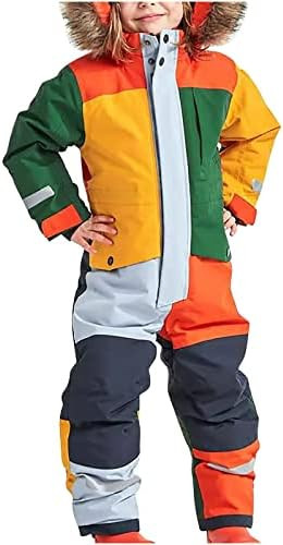 Snow Suit for Kids Girls Boys One Piece Snowsuit Waterproof Windproof Winter Outdoor Overalls Sno... | Amazon (US)