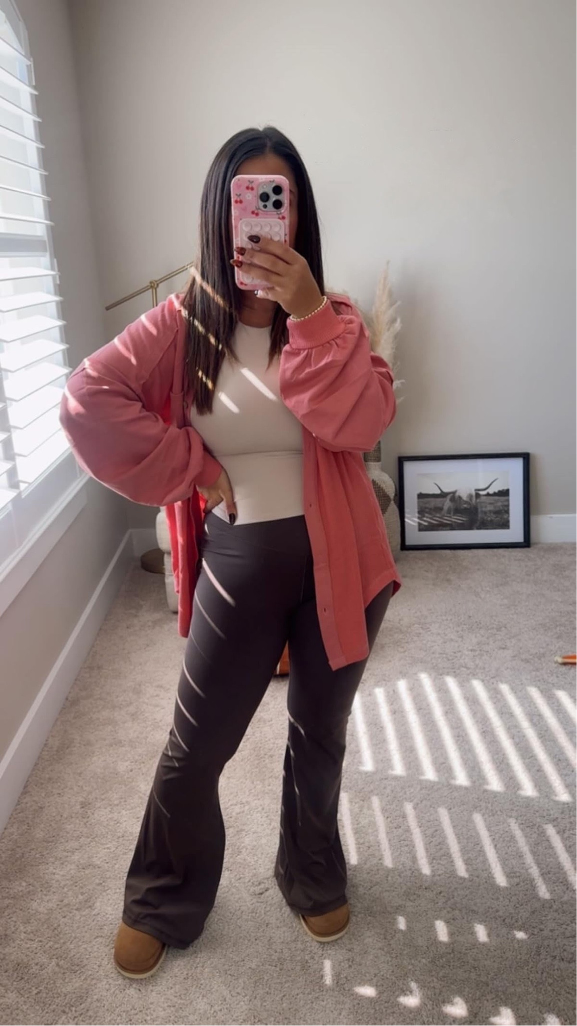 Cozy fall OOTD!! I'm wearing some of my Amazon must haves. This tank is a size small, and I wear a medium in the flared leggings. For reference, I'm 5' and a 34DDD. I love these leggings so much! Also, these uggs are on my feet at all times. They are hands down my favorite shoes for the season!

cozy fall outfit, fall ootd, Uggs outfit

#LTKSeasonal #LTKStyleTip #LTKFindsUnder50