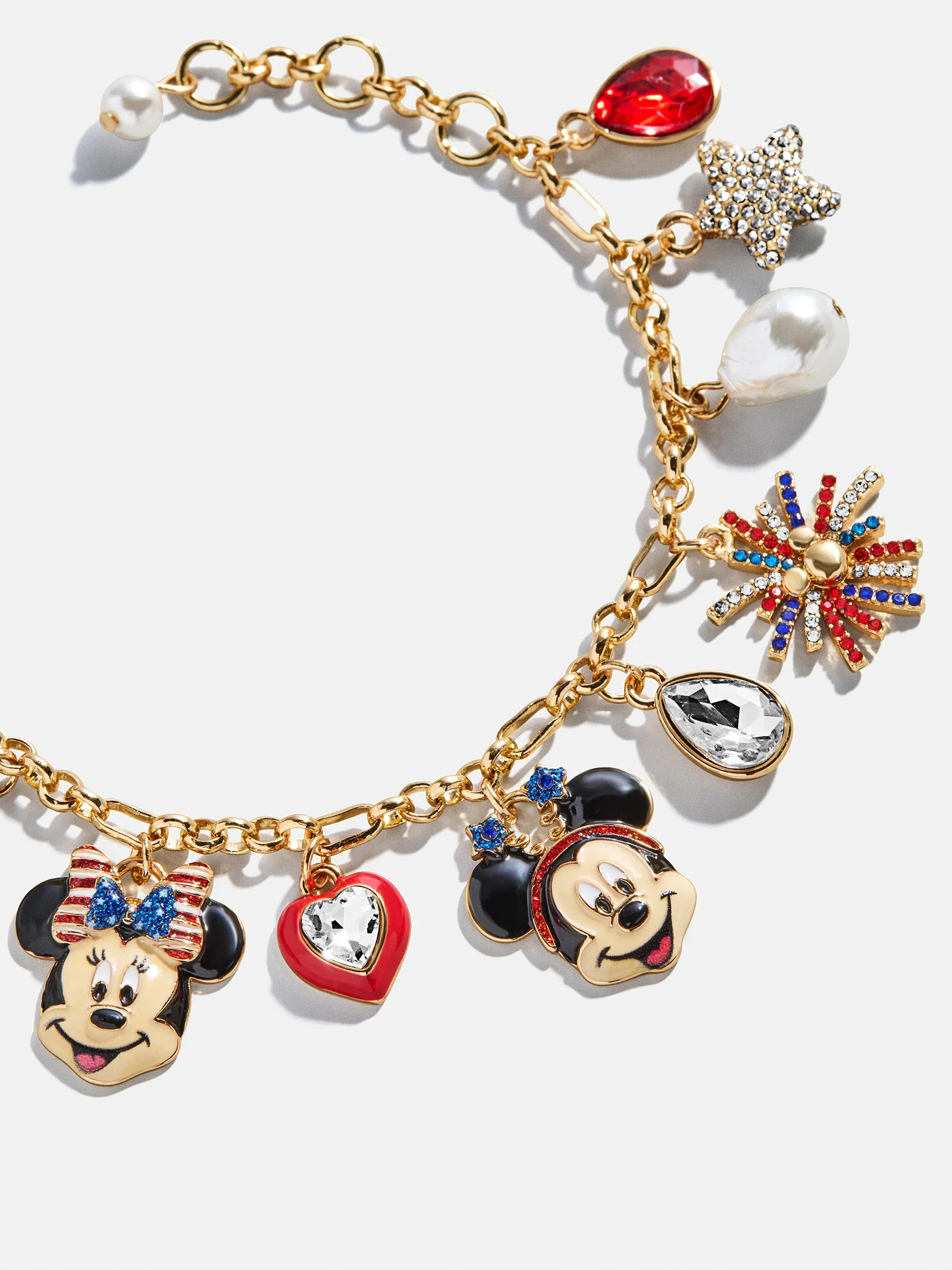 Disney Americana Charm Bracelet - Red/White/Blue | BaubleBar
