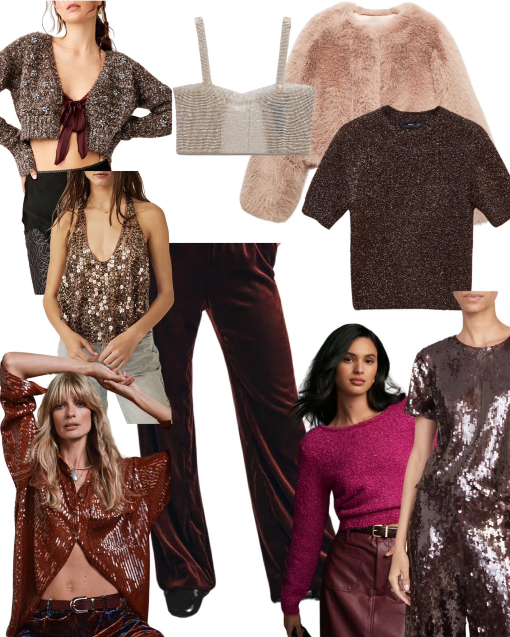Custom holiday looks for ALEXCYA #holidayparty #monochromatic #sequins

#LTKHoliday #LTKfindsunder100 #LTKparties