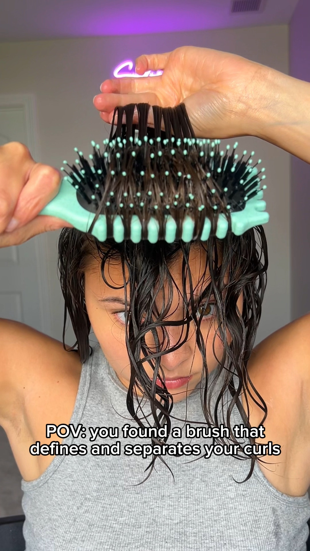 I finally found a styling brush that clumps and separates my curls at the same time!  Get your Bouncecurl define brush ! 

#LTKVideo #LTKHolidaySale #LTKstyletip