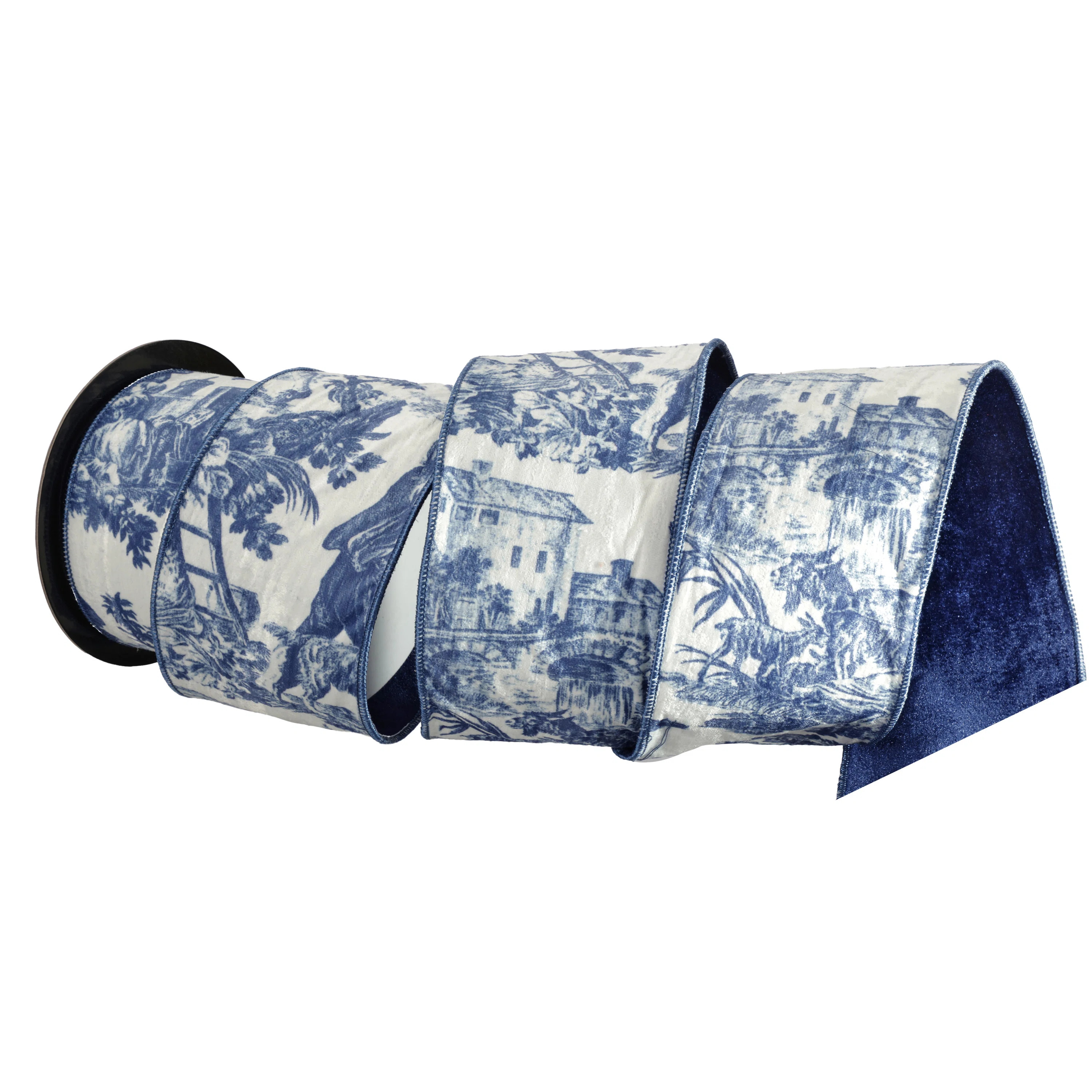 4"X10Y Velvet Toile Ribbon | Wayfair North America