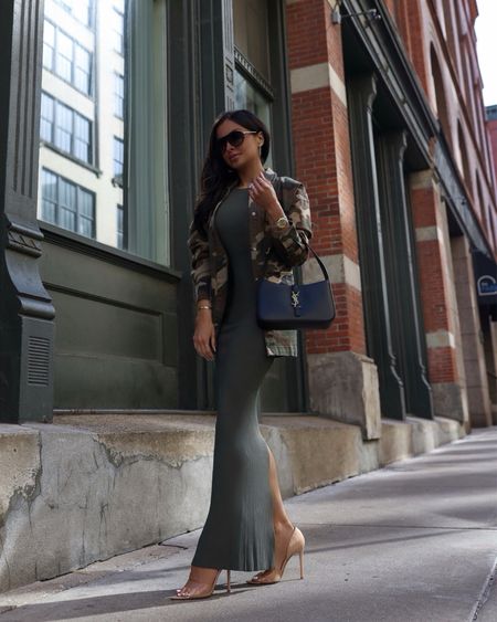 Spring outfit ideas
Nordstrom olive knit dress wearing an XS
Good American camo jacket wearing an XS
Saint Laurent bag
Tom Ford sunglasses




#LTKitbag #LTKstyletip #LTKSeasonal