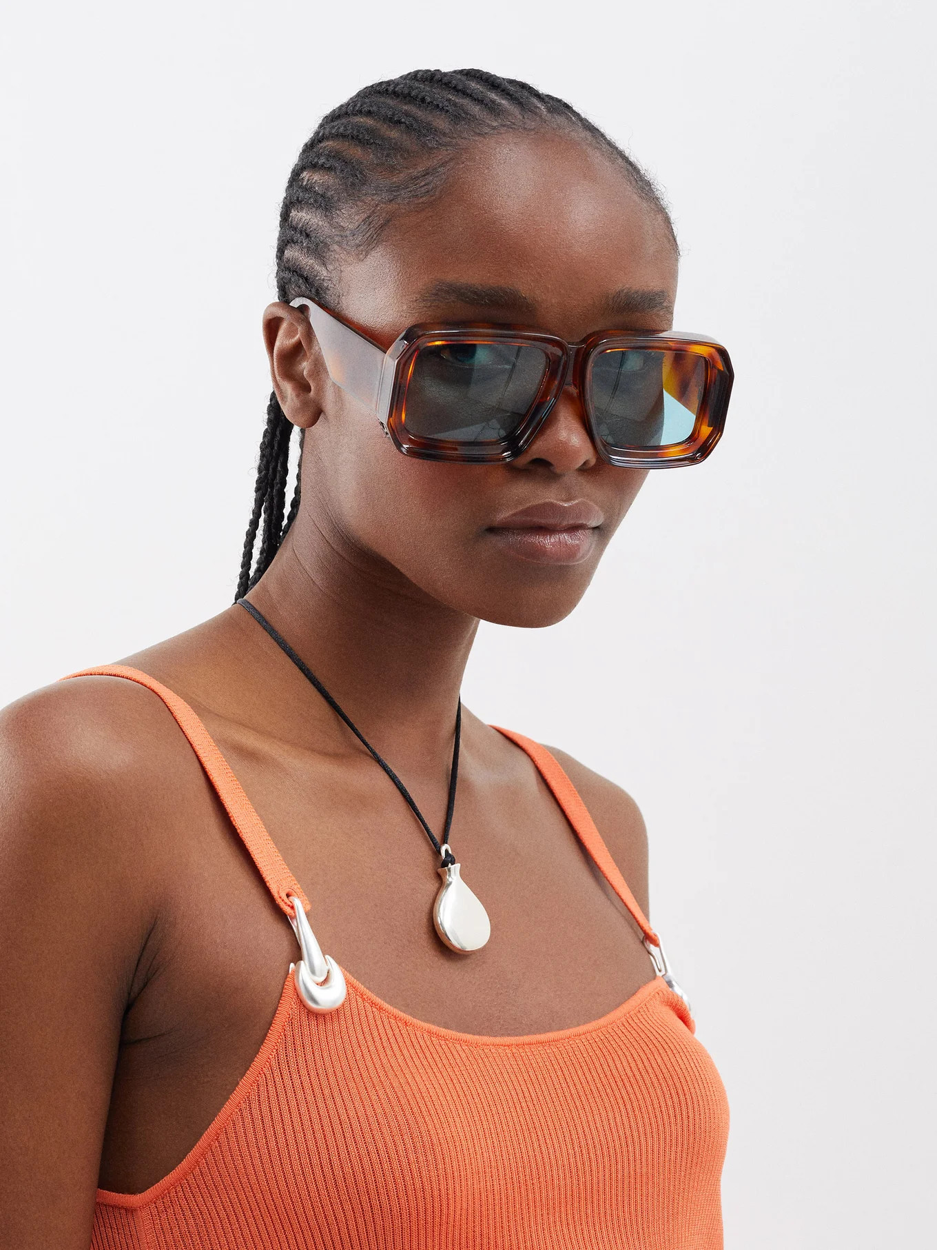 X Paula's Ibiza Dive square acetate sunglasses | Matches (US)