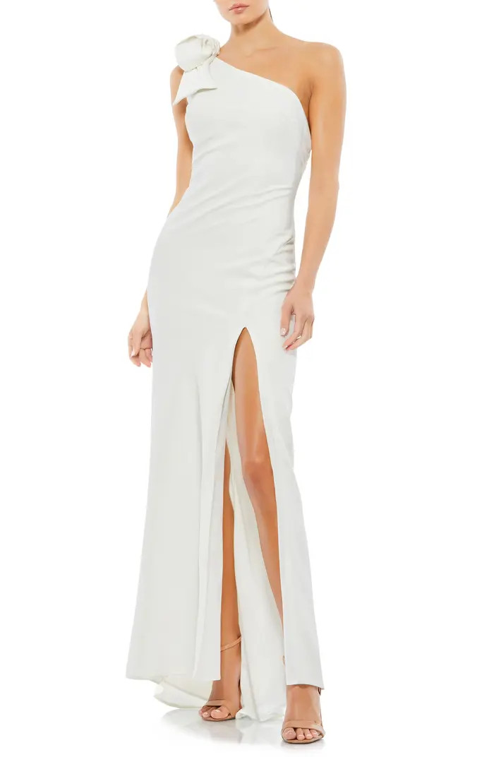 One-Shoulder Side Slit Gown | Nordstrom
