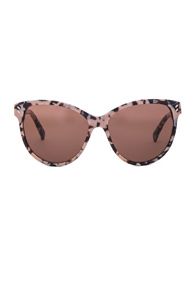 Stella McCartney Cat Eye Sunglasses in Pink,Animal Print | FWRD 