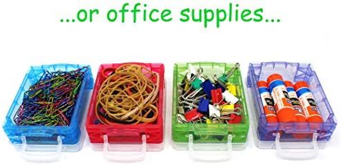 Storage Box, School Supplies Super StackerCrayon Box, Clear Storage Organizer - Stackable Boxes -... | Amazon (US)