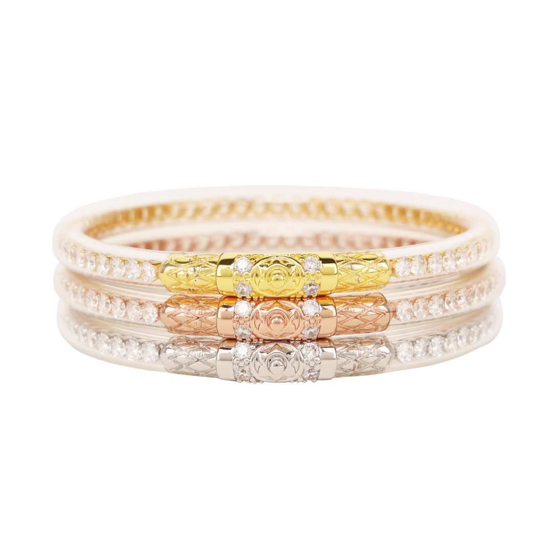 Three Queens All Weather Bangles® (AWB®) - Clear Crystal | BuDhaGirl