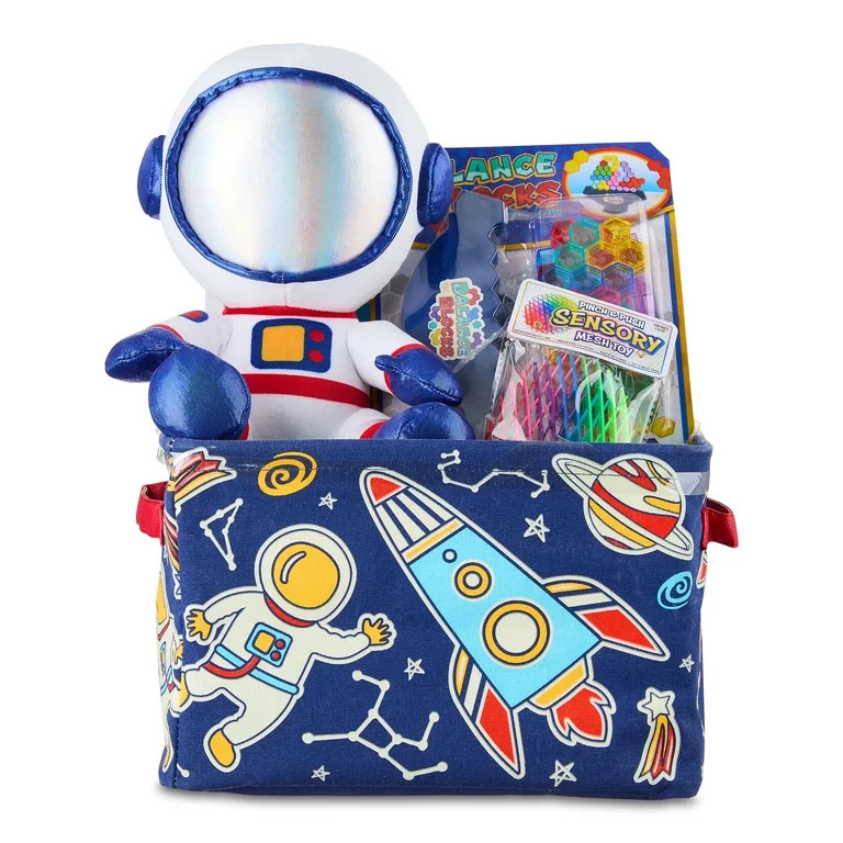 Prefilled Glow-in-the-Dark Space Bin Easter Basket Gift Set, by Wondertreats | Walmart (US)