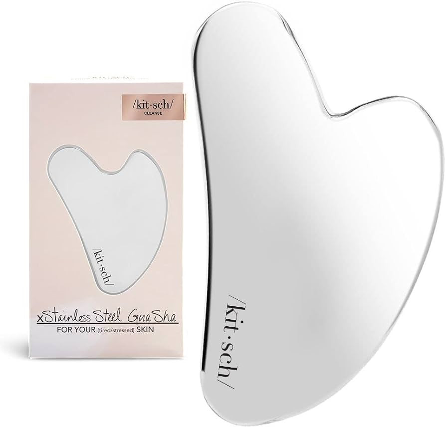 Kitsch Stainless Steel Gua Sha Facial Tool - Face Massage Tools for Blood Circulation | Guasha To... | Amazon (US)