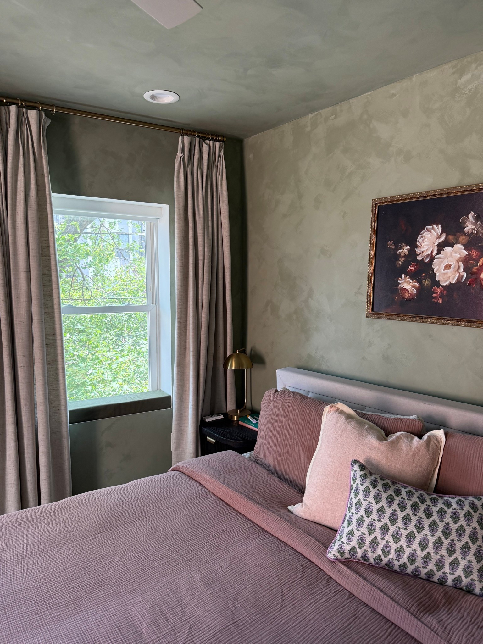 Recently revamped our bedroom and I love how cozy it is! Grabbed bedding from Quince & I’m obsessed - the duvet cover is SO SOFT and not too hot for summer. Paint color is Bronson from Portola! 

#LTKStyleTip #LTKSeasonal #LTKHome