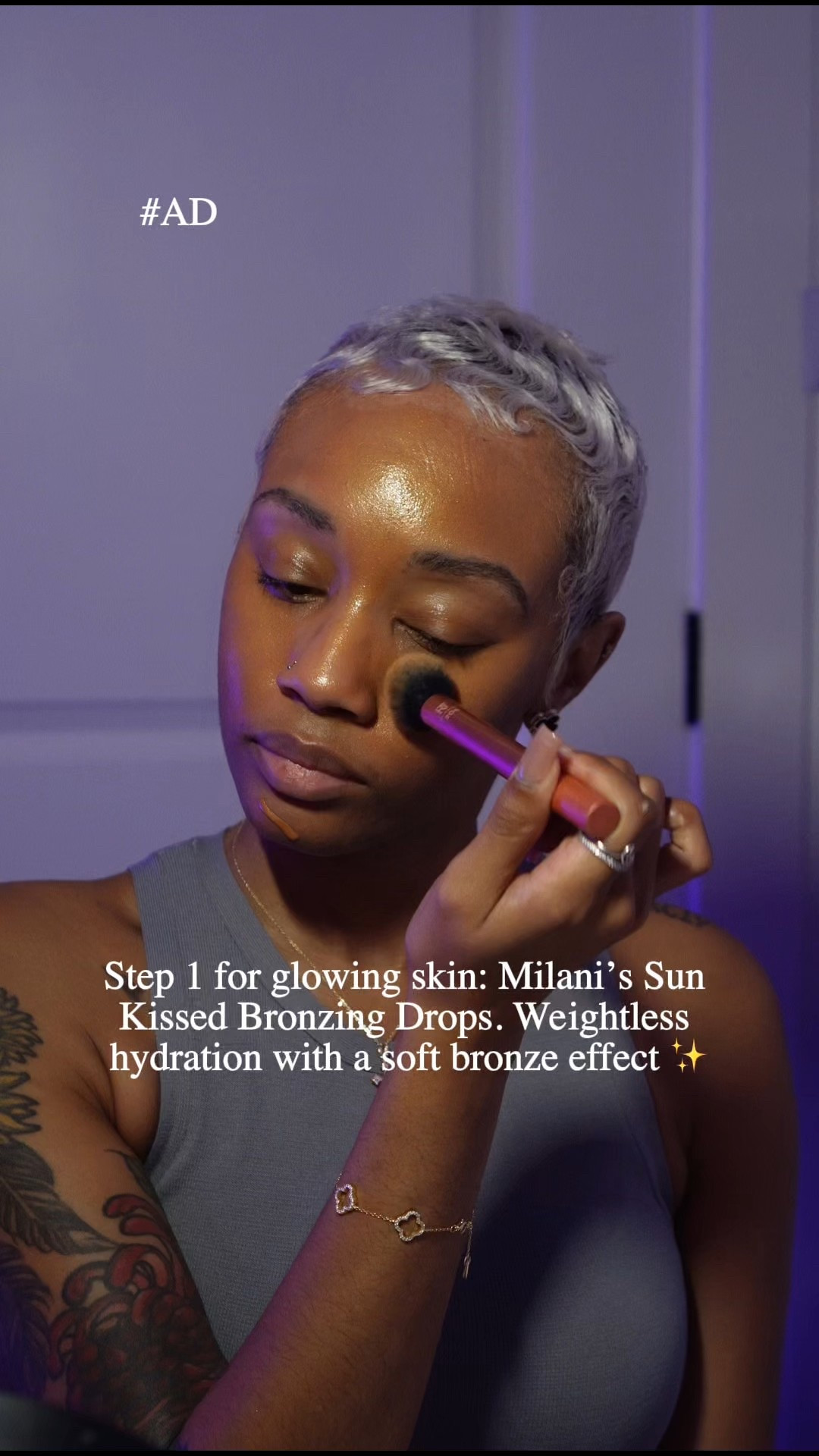 #AD Step 1 for glowing skin: Milani’s Sun Kissed Bronzing Drops. Weightless hydration with a
soft bronze effect ✨
#GRWMilani #milanicosmetics #TargetPartner #Target
@milanicosmetics @target

#LTKFindsUnder50 #LTKBeauty #LTKFindsUnder100