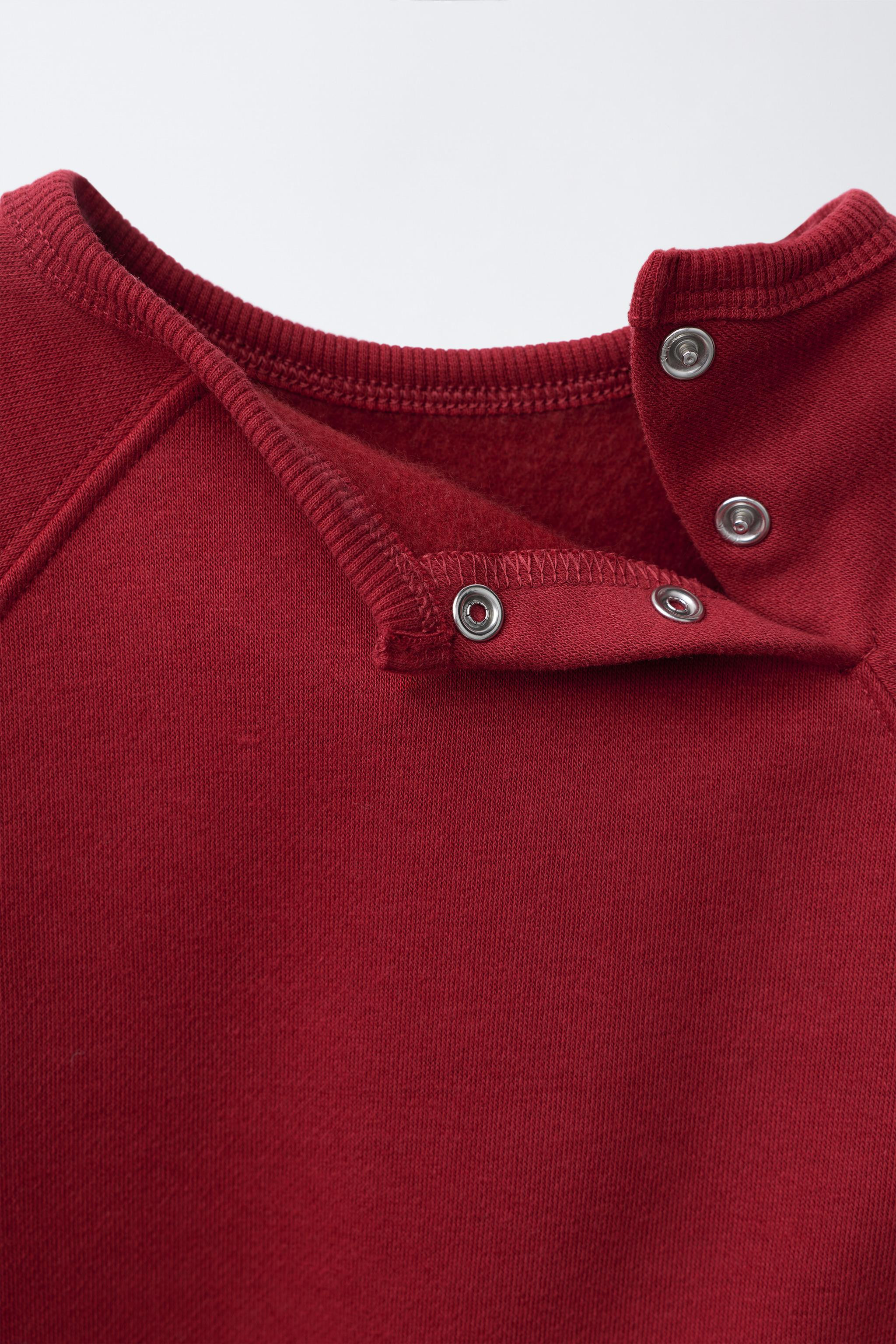 TERRY PATCH SWEATSHIRT AND JOGGER PANTS SET | Zara US