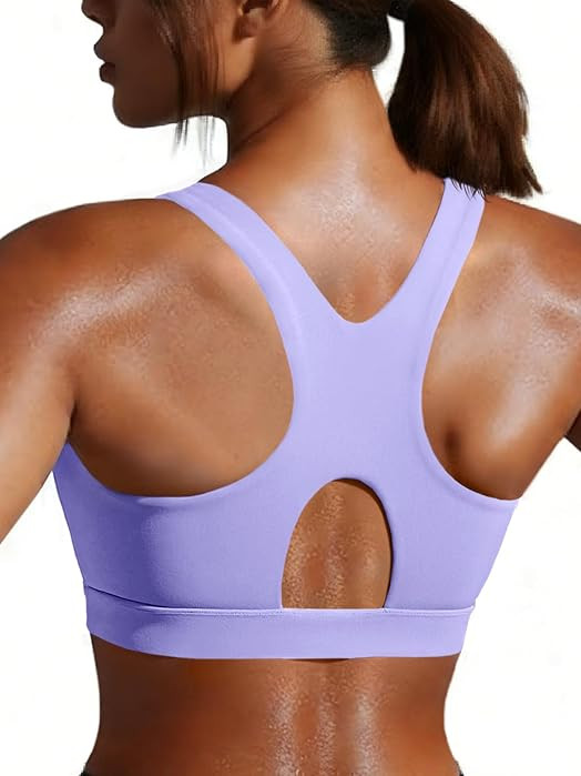Aoysky Womens Racerback Sports Bras Padded Workout Low Impact Scoop Neck Yoga Top Wireless Athlet... | Amazon (US)
