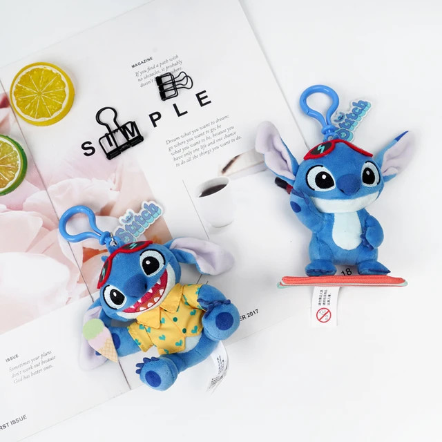 Disney Series Plush Toys Anime Toy Story Keychain Stitch Stuffed Doll Alien Lotso Bag Pendant Car... | AliExpress (US)