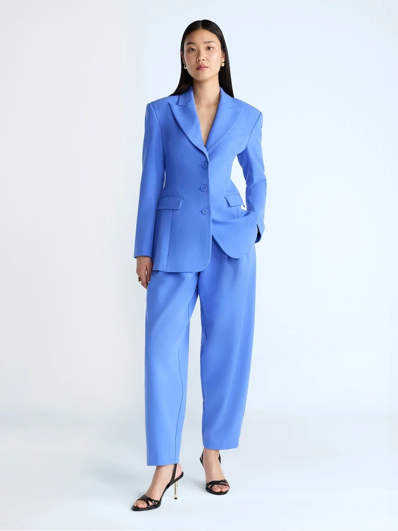 Devil Wears Prada Scoop Collection Women’s and Women's Plus High Rise Pleated Trousers, 30" Ins... | Walmart (US)
